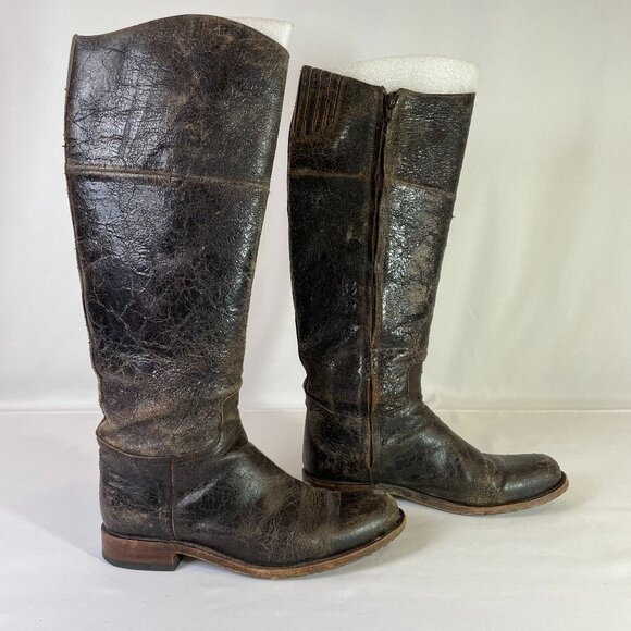 Sendra Shoes - Sendra Spain Size EU 41 US 10.5 - 11 Rare Distressed Leather Riding Boots Brown